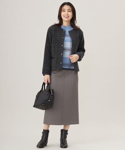 ニット セーター 「洗える」WOOLY STRETCH PLAID ニット レディース ニット セーター 「洗える」WOOLY STRETCH PLAID レディース