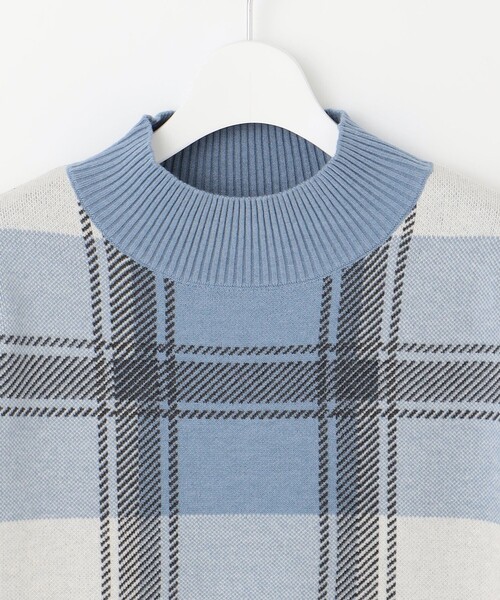 ニット セーター 「洗える」WOOLY STRETCH PLAID ニット レディース ニット セーター 「洗える」WOOLY STRETCH PLAID レディース