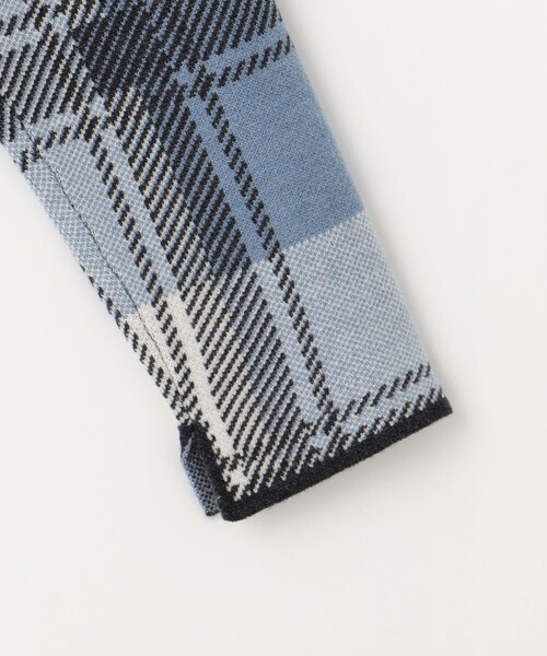 ニット セーター 「洗える」WOOLY STRETCH PLAID レディース