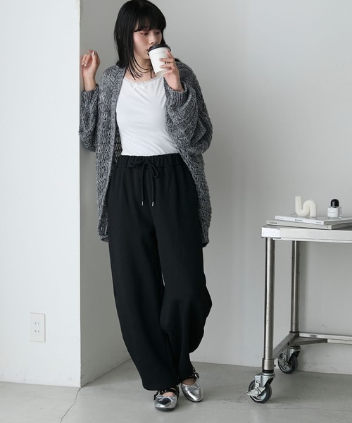 forksy. スウェットパンツ ジャージ 「forksy.」裏起毛カーブ
