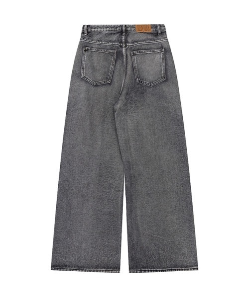 mushwear ジーンズ Spray Paint High-waisted Loose Straight