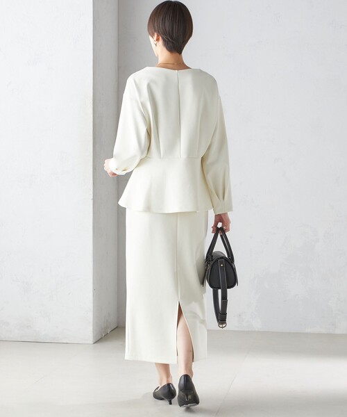 SHIPS（シップス） スカート 「手洗い可能」ストレッチ ダンボール