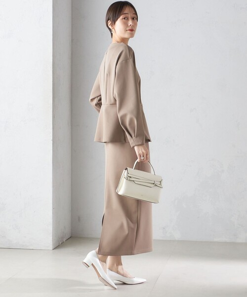 SHIPS（シップス） スカート 「手洗い可能」ストレッチ ダンボール