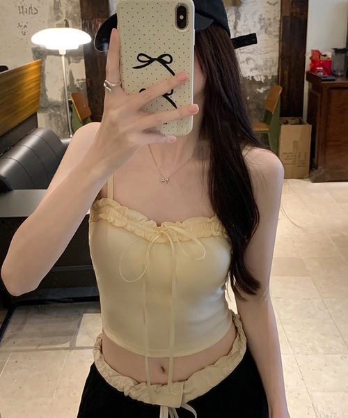 Lace Ladies（レースレディース） キャミソール フロント リボン