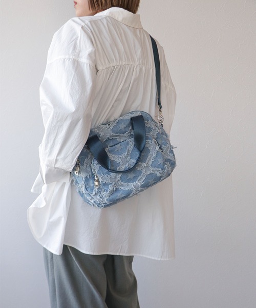 DENIM チェック柄 ボストンバッグ 7b4379ef2f02f324e3dd02365fd0bf