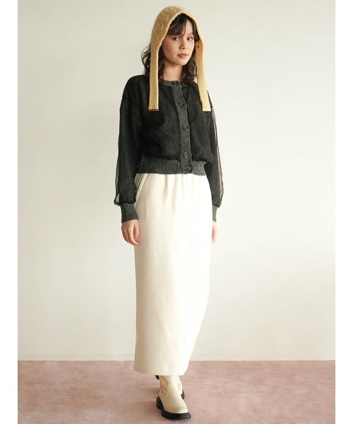 FIKA. カーディガン Tulle knit cardigan レディース : ZOZOTOWN