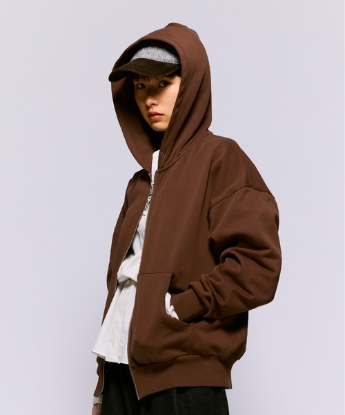 ダブルジップパーカー SINSS パーカー Double zip hoodie / ダブルジップフーディ