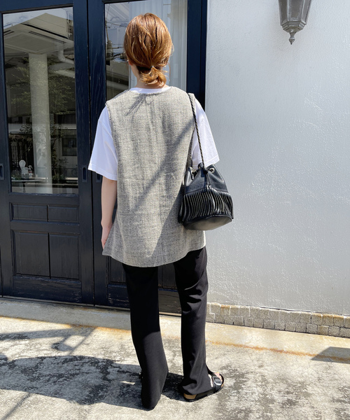 Spick＆Span 「Spick & Span」 ノースリーブブラウス - ベージュ