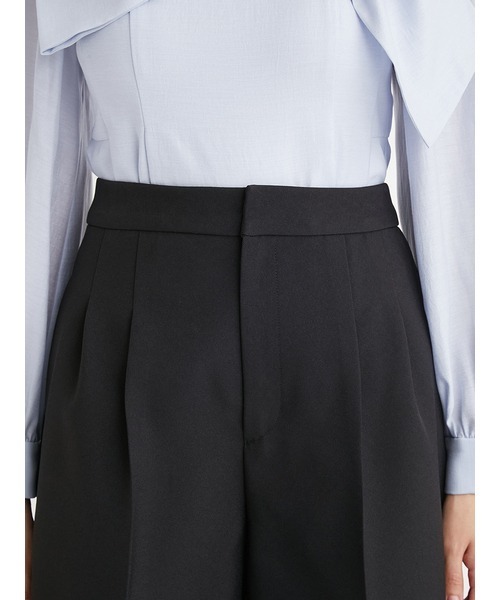 CELFORD タックショートパンツ　BLK CELFORD パンツ バリエーションタックショートパンツ レディース