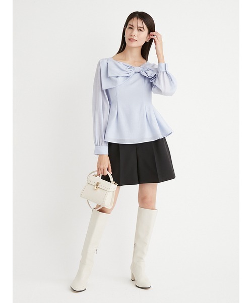 CELFORD パンツ バリエーションタックショートパンツ レディース