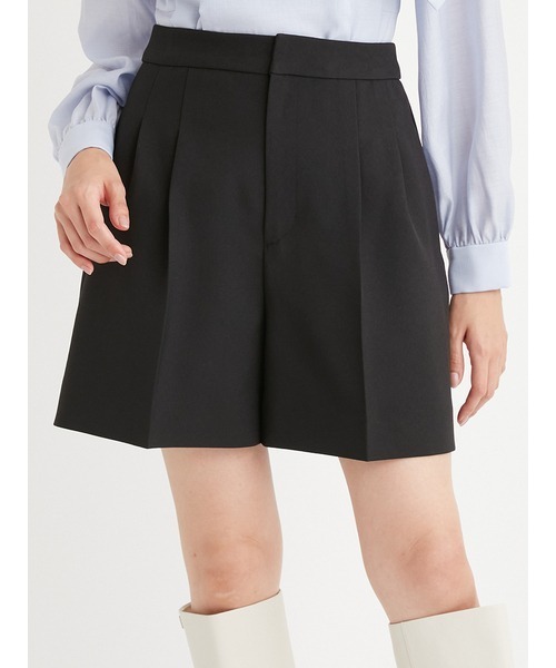 CELFORD パンツ バリエーションタックショートパンツ レディース