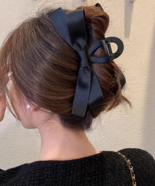 ヘアクリップ リボンデザイン バンスクリップ : ZOZOTOWN Yahoo