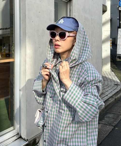 Alley Tokyo ブラウス シャツ スカーフとセットのチェックBIG