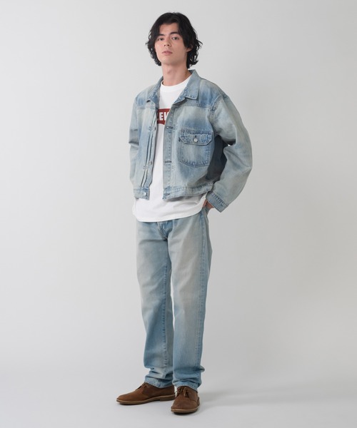 LEVI’S リーバイス インディゴブルー 短丈 デニム トラッカー ジャケット LEVI'S リーバイス インディゴブルー 短丈 デニム トラッカー ジャケット
