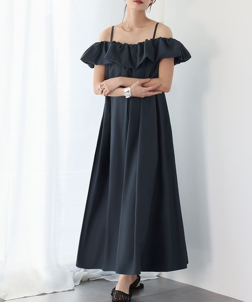 Andrea&co オフショルダーキャミワンピース Andrea&co オフショルダーキャミワンピース （ANDREA＆Co