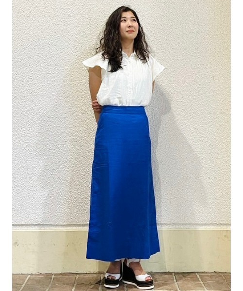 「GAP」 半袖シャツ X-SMALL ブルー レディース_画像4