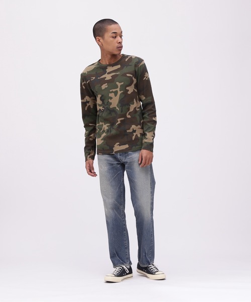 AVIREX tシャツ 「WEB限定」DAILY RIB LONG SLEEVE CREW NECK T