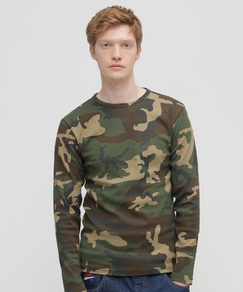 AVIREX（アヴィレックス） tシャツ 「DAILY/デイリー」RIB LONG SLEEVE