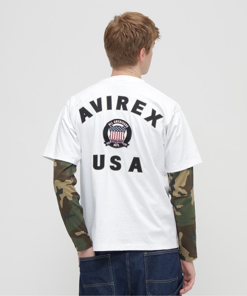 AVIREX（アヴィレックス） tシャツ 「DAILY/デイリー」RIB LONG SLEEVE