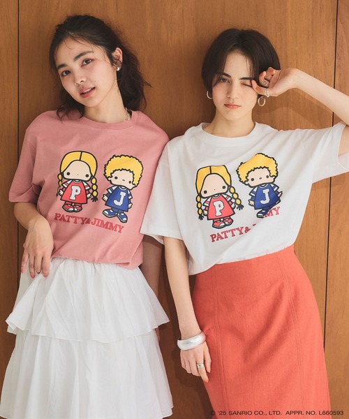 sanrio（サンリオ） tシャツ 半袖 「sanrio characters」パティ