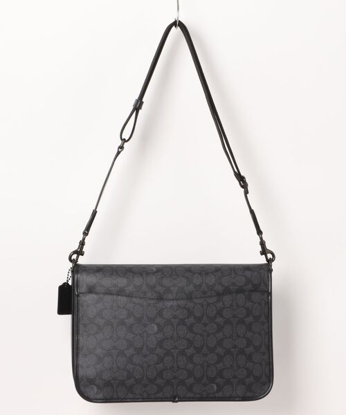 美品 コーチ メッセンジャーバッグ ショルダー レザー キャンバス シグネチャー COACH ショルダーバッグ ヒッチ メッセンジャー バッグ