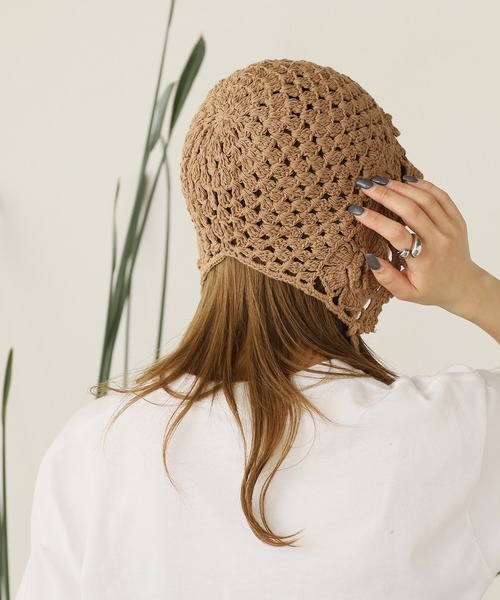 ROOP TOKYO Crochet Flower Babushka/クロシェ編みフラワー
