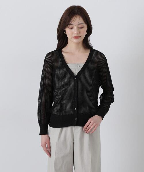 S1464❤️ PROPORTION BODY DRESSING 黒カーディガンM PROPORTION BODY DRESSING（プロポーションボディドレッシング