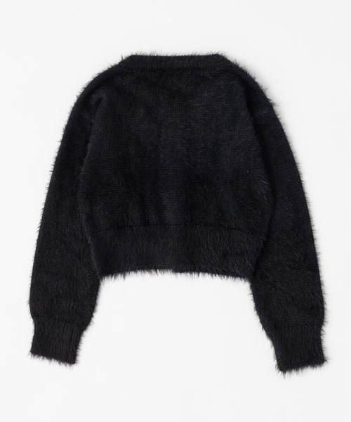 「MIEL CRISHUNANT」 ニットカーディガン FREE ブラック レディース_画像5