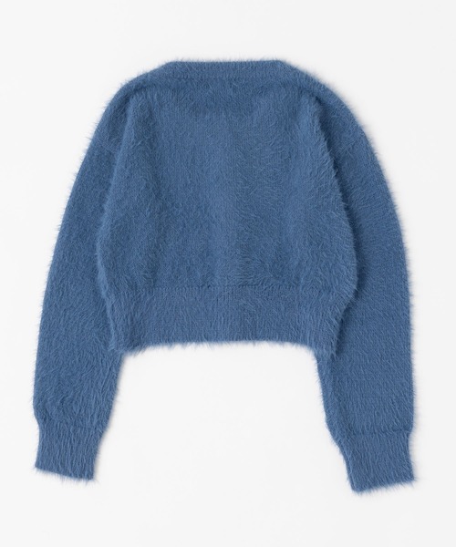 「MIEL CRISHUNANT」 ニットカーディガン FREE ブラック レディース_画像7