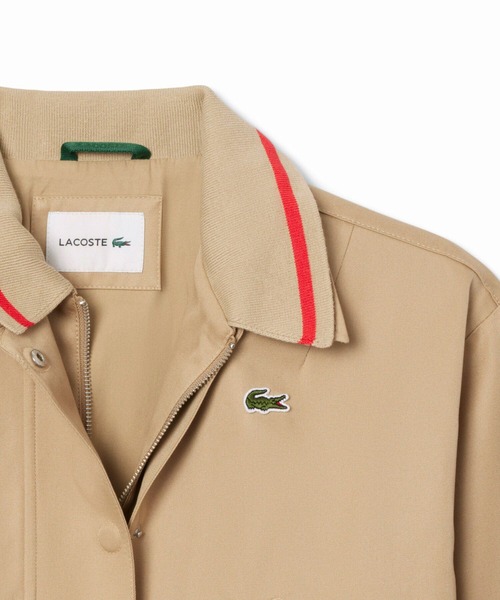ラコステ　レディース　ブルゾン LACOSTE ブルゾン アウター 配色ライン レイヤードジャケット