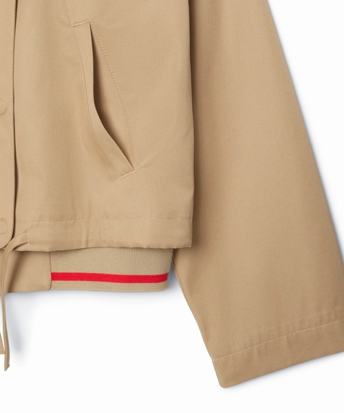 ラコステ使えるゆったりジップアップノーカラーブルゾン♪ ノーカラージップアップスウェットブルゾン | ラコステ(LACOSTE