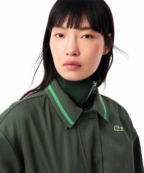 ラコステ　レディース　ブルゾン LACOSTE ブルゾン アウター 配色ライン レイヤードジャケット