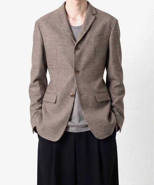 ジャケット テーラードジャケット SLUB TWEED JACKET メンズの画像