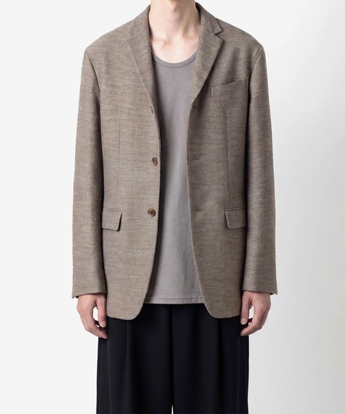 ジャケット テーラードジャケット SLUB TWEED JACKET メンズの画像