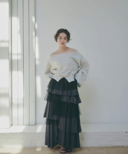 スカート NOTRE emor random hem tulle skirt NOTRE emor スカート random hem tulle skirt : ZOZOTOWN Yahoo