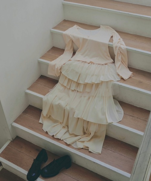 NOTRE emor スカート random hem tulle skirt : ZOZOTOWN Yahoo