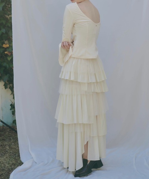 スカート NOTRE emor random hem tulle skirt NOTRE emor スカート random hem tulle skirt : ZOZOTOWN Yahoo