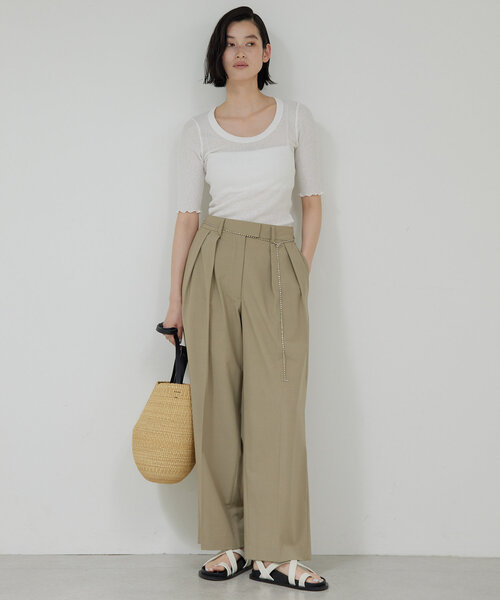 tシャツ 「La nature linge」シアーワッフルTee レディース GALLARDAGALANTE tシャツ 「La nature linge」シアーワッフルTee