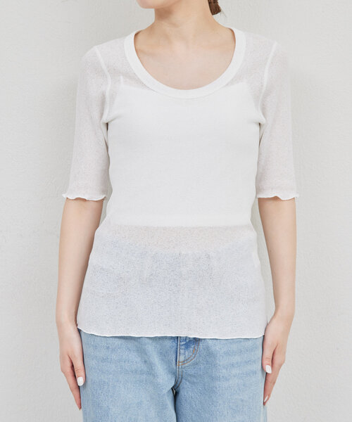 tシャツ 「La nature linge」シアーワッフルTee レディース GALLARDAGALANTE tシャツ 「La nature linge」シアーワッフルTee