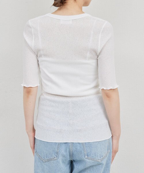 【ガリャルダガランテ】【La nature linge】シアーワッフルTee GALLARDAGALANTE tシャツ 「La nature linge」シアーワッフルTee