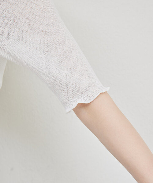 GALLARDAGALANTE tシャツ 「La nature linge」シアーワッフルTee