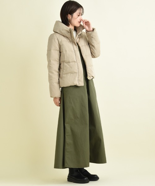 「INTERPLANET」 ダウンジャケット MEDIUM ベージュ レディース_画像5