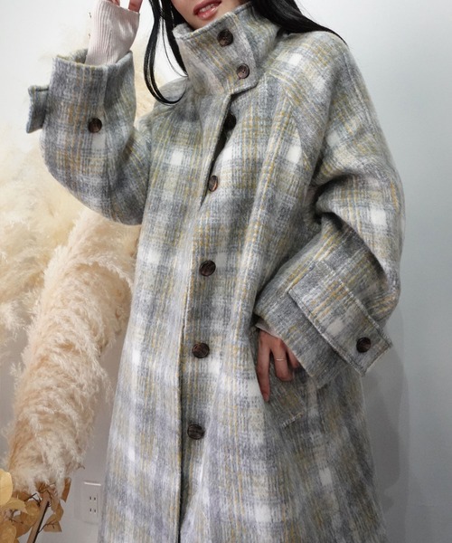 「CORNERS」 ステンカラーコート M イエロー レディース_画像9