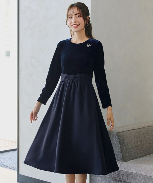 「Tiaclasse」 ドッキングワンピース M ブラック レディース_画像3