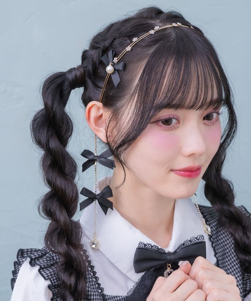 ROJITA（ロジータ） カチューシャ リボン付チェーンカチューシャ