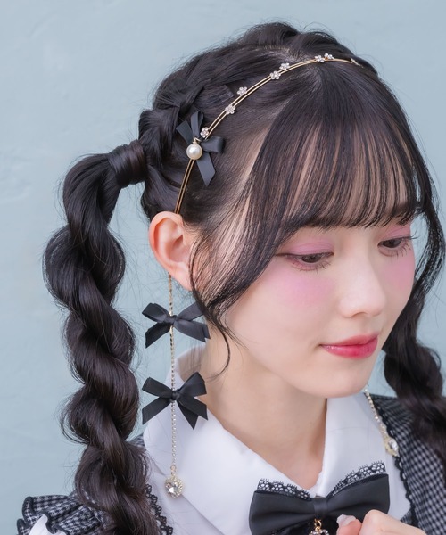 ROJITA カチューシャ リボン付チェーンカチューシャ : ZOZOTOWN