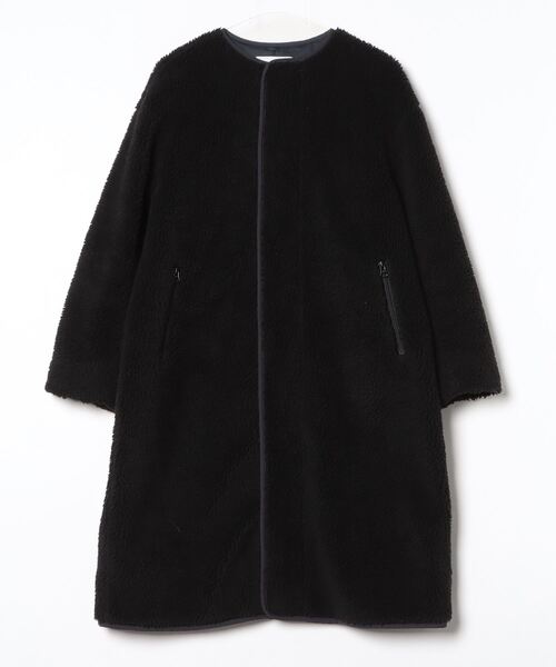 ユナイテッドアローズ　ノーカラーコート UNITED ARROWS（ユナイテッドアローズ） ノーカラーコート 38 ブラック