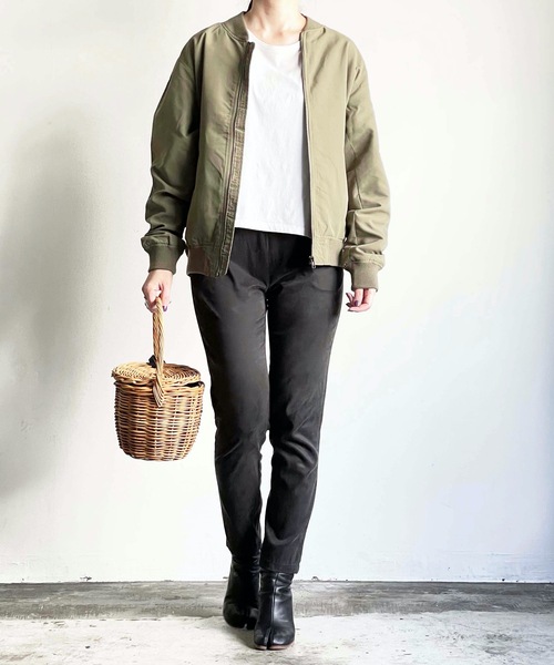 「COMMON WARE」 「HALHAM」ブルゾン M カーキ レディース_画像2