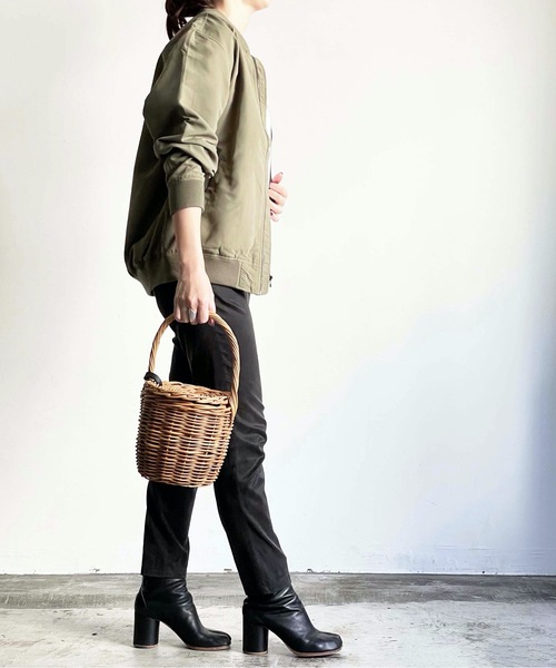 「COMMON WARE」 「HALHAM」ブルゾン M カーキ レディース_画像5