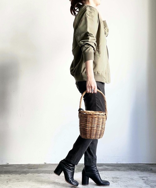 「COMMON WARE」 「HALHAM」ブルゾン M カーキ レディース_画像6